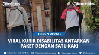 Antarkan Paket dengan Hanya Satu Kaki, Kurir Disabilitas Ini Viral dan Jadi Perhatian
