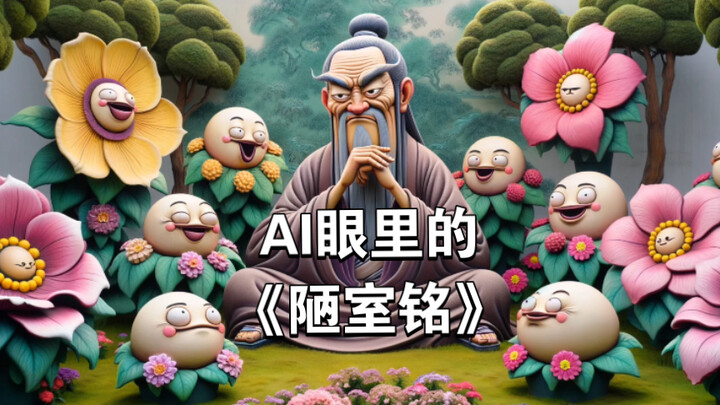 Apa yang akan terjadi ketika klasik Guoxue “Lou Shi Ming” bertemu dengan seni lukis AI? Gunakan teks