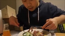 Asmr Eating Sounds: Top Round Steak With Gravy, Bok Choy And Kwark Dessert (NO TALKING)