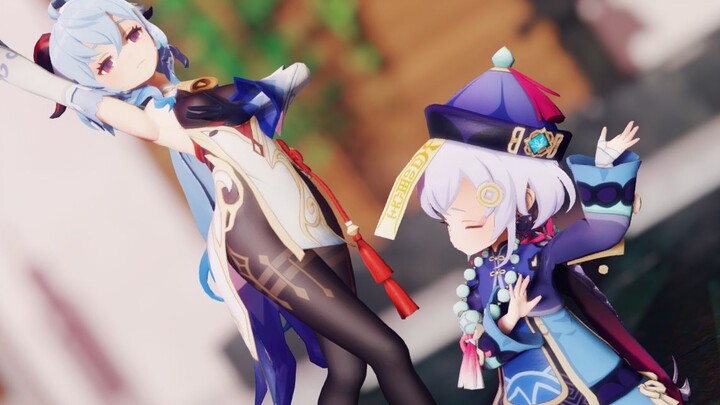 [Genshin Impact] Coconut sheep, Qiqi is tired of jumping and thirsty...