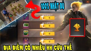 4 địa điểm có nhiều huy hiệu cứu thế NHẤT free fire | Cách tìm huy hiệu cứu thế ngày thanh trừng