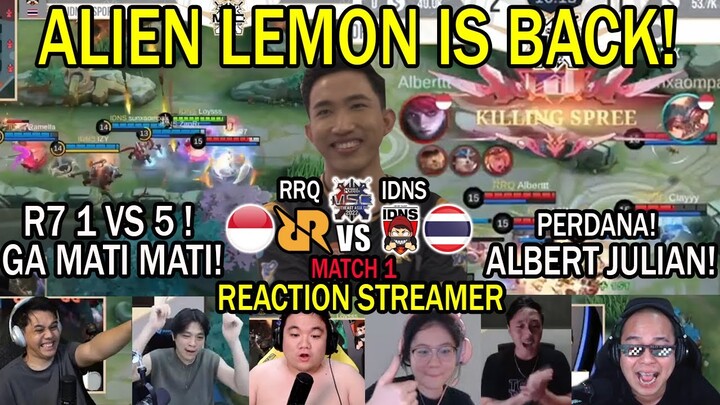 ALIEN LEMON IS BACK! REACTION STREAMER RRQ VS IDNS MSC MATCH 1