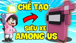 KEYD THỬ THÁCH CHẾ TẠO SIÊU XE AMONG US TẠI LÀNG BEE TEAM TRONG MINI WORLD