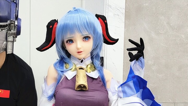 Take the 1.45 meter Ganyu figure home, and the wife calls her beautiful.