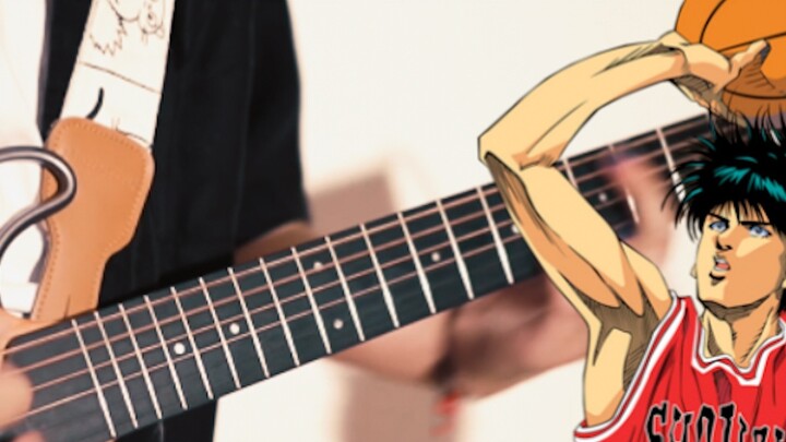 Not combustible? I wash my hair upside down! ｢Slam Dunk OP｣ exploded guitar playing!