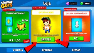CHEGOU AGORA NOVAS OFERTAS DO STUMBLE GUYS [NOVA SKIN]