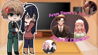 •Anya Parent's react to AnyaxDamian•《Spy x Family 3/?》