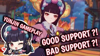 YUNJIN GAMEPLAY NO COMMENTARY !! - GENSHIN IMPACT INDONESIA