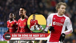 Bản tin Bóng Đá ngày 3/11 | Ronaldo cứu Solskjær - Varane chấn thương; Eriksen có thể quay lại Ajax