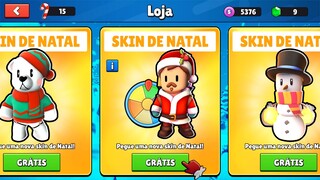 Skins de Natal GRÁTIS no Stumble Guys