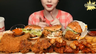 Hamburger Jalapeno, khoai tây chiên, gà rán siêu to phần 1 #anngonmoingay