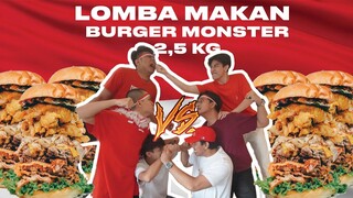 MISI EXTREME : LOMBA 17an  MAKAN BURGER 2.5KG PEMENANGNYA DAPET Rp 1.000.000,- !!!!!!!