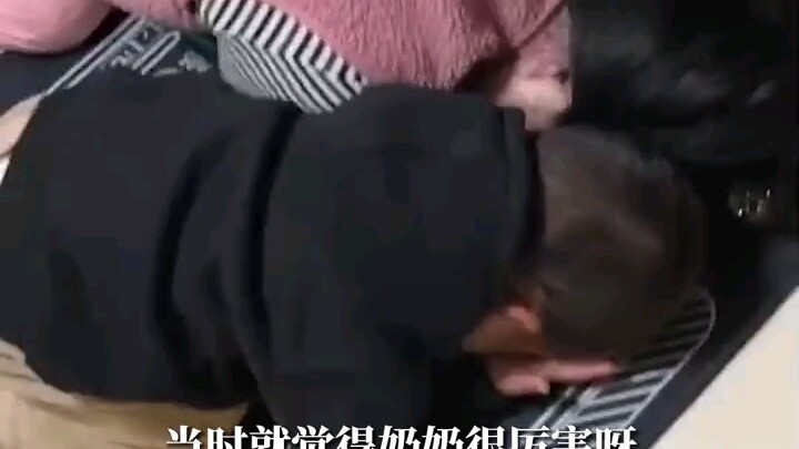 Cute kid throws a tantrum on the floor to get snacks, and Grandma says, “It’s cold over there—come c