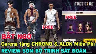 Bất Ngờ GARENA Tặng CHRONO Và ALOK Miễn Phí - Review Sớm Đồ Trinh Sát Đoàn | THI BLUE