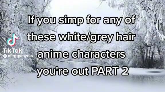 white hair character