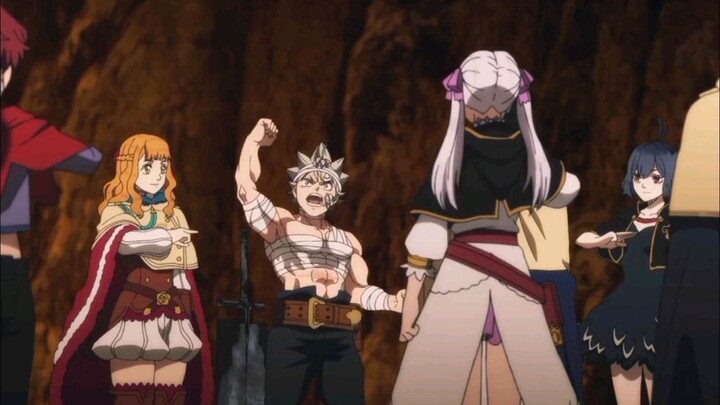 Sekke trying to escape but  via (Black Clover: Sword of the Wizard King)