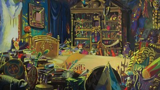 [Scene Restoration] Opaque Watercolor Howl's Moving Castle Howl's Room