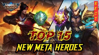 MOBILE LEGENDS TIER LIST | 15 META HEROES MOBILE LEGENDS 2020 | Mobile Legends Best Hero