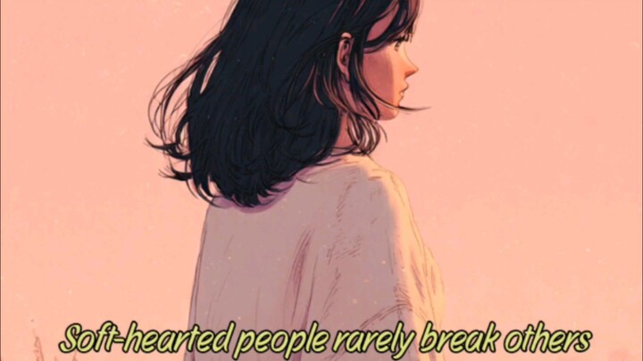 Soft hearted people rarely break others