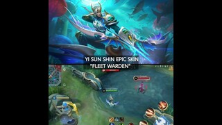 Yi Sun Shin New Epic Skin "Fleet Warden" #mobilelegends #mlbbnewskin