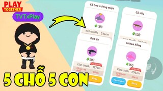 Siêu Thử Thách - Câu 5 Cá Tím Siêu VIP Ở 5 Địa Điểm Khác Nhau | Play Together