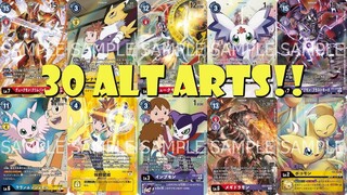 There are THIRTY Alt Arts in EX-02 - All Revealed! (Digimon TCG News - Digital Hazard (EX2))
