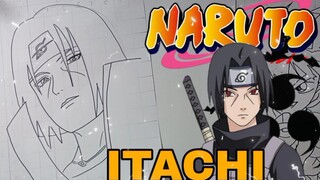 menggambar Tachi dari anime naruto