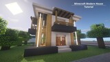 Minecraft modern house tutorial
