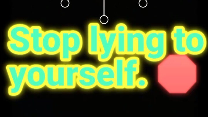 Stop lying to yourself. 🛑 别再自欺欺人了 #motivation #mindset