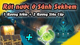 Rút nước ở Sảnh Sekhem | 1 Rương Hiếm + 2 Rương Siêu cấp + 1 Thảo thần đồng | Sumeru 3.1 Genshin