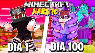 SOBREVIVI 100 Dias no mundo de NARUTO no MINECRAFT! *Final*