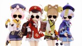 [MMD.3D]Genshin Impact: Empat Gadis Menari Memakai Kacamata Hitam