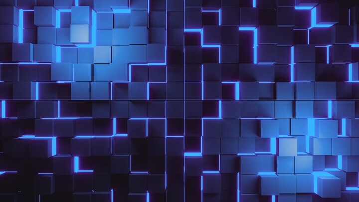 Moving Cube Wall - VJ Loop