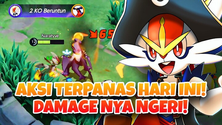 CINDERACE TERPANAS HARI INI! DAMAGE NYA GA MASUK AKAL! - Pokemon Unite Moments