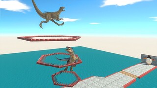 Falling Into Deadly Rings - Animal Revolt Battle Simulator