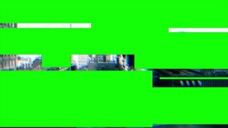 【Green Screen Material】4K Glitch Effect Green Screen Effect No Copyright No Watermark [2160p 4K Vers