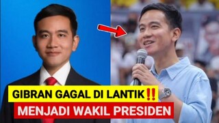 Fufufafa Gibran Rakabuming Raka Gagal di lantik Menjadi Wakil Presiden