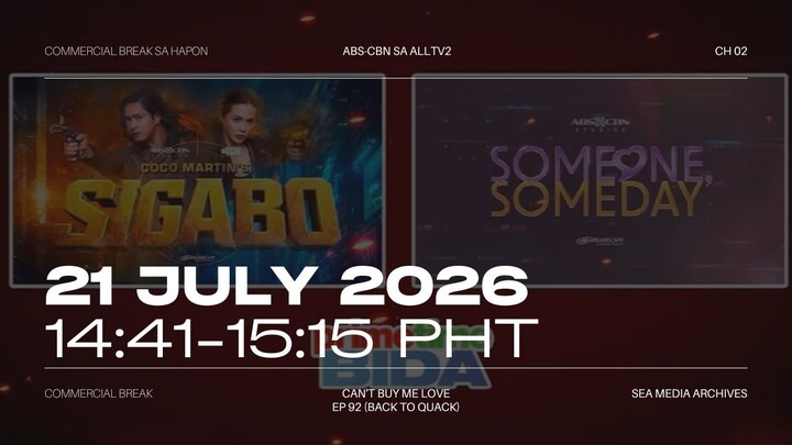 ALLTV2 (Philippines) Commercial Break during Can't Buy Me Love (2023) - 2026/07/21 14:41-15:15 PHT