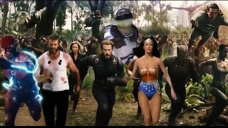 "Avengers 4" climax battle, all the movie characters are here, the whole world is against Thanos