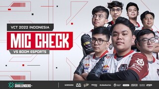 Mic Check Valorant Champions Tour 2022: Challengers Indonesia Stage 1 | Alter Ego vs BOOM Esports