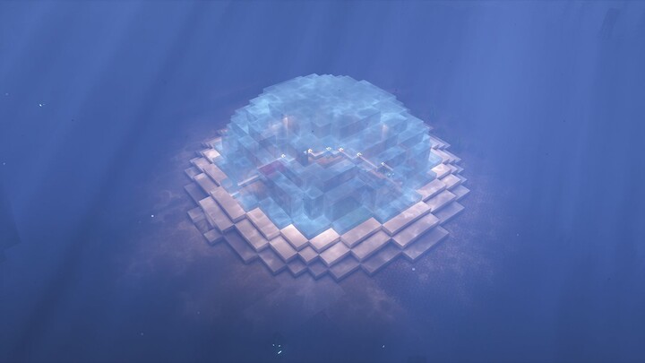 How do you dig a hole on the seabed?