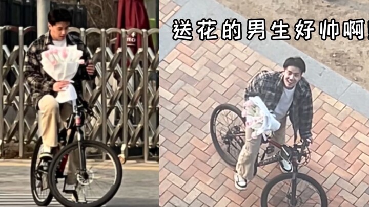 Sisters, the guy who delivers flowers on a bicycle is really handsome