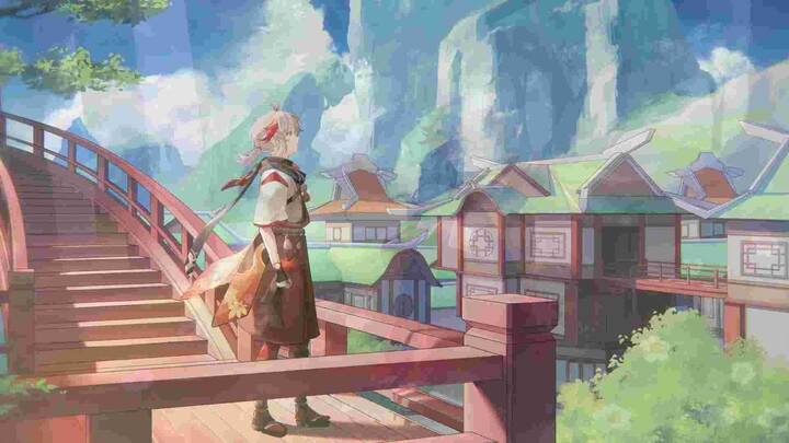 Genshin Impact (Kaedehara Kazuha) Sketch Animation - Lonely journey_1080p