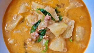 แกงสับปะรด ใส่หมู กะทิ วิธีทำอาหารง่ายๆ Thai Pineapple Curry Recipe