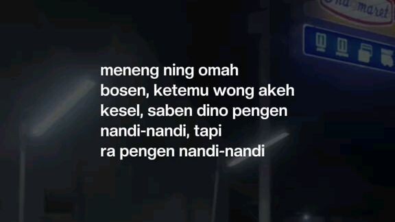 meneng anteng koyo ijat