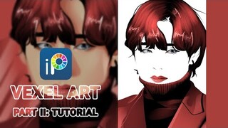 PART II: VEXEL ART TUTORIAL [CLOTHES AND HAIR] | BTS KIM TAEHYUNG | IBISPAINTX