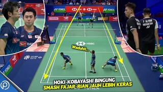 Perang Smash Paling Rusuh...Ketika Smash Fajar Rian Lebih Keras Dari Hoki/Kobayashi