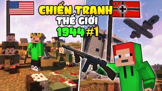 Minecraft chiến tranh thế giới Tập 1: Mình trở thành lính thủy đánh bộ chống lại phát xít đức