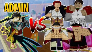 Admin VS BOSSES in Blox Fruits! (INSANE!)