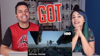 REACT Game of Thrones | Oitava Temporada | Trailer Legendado